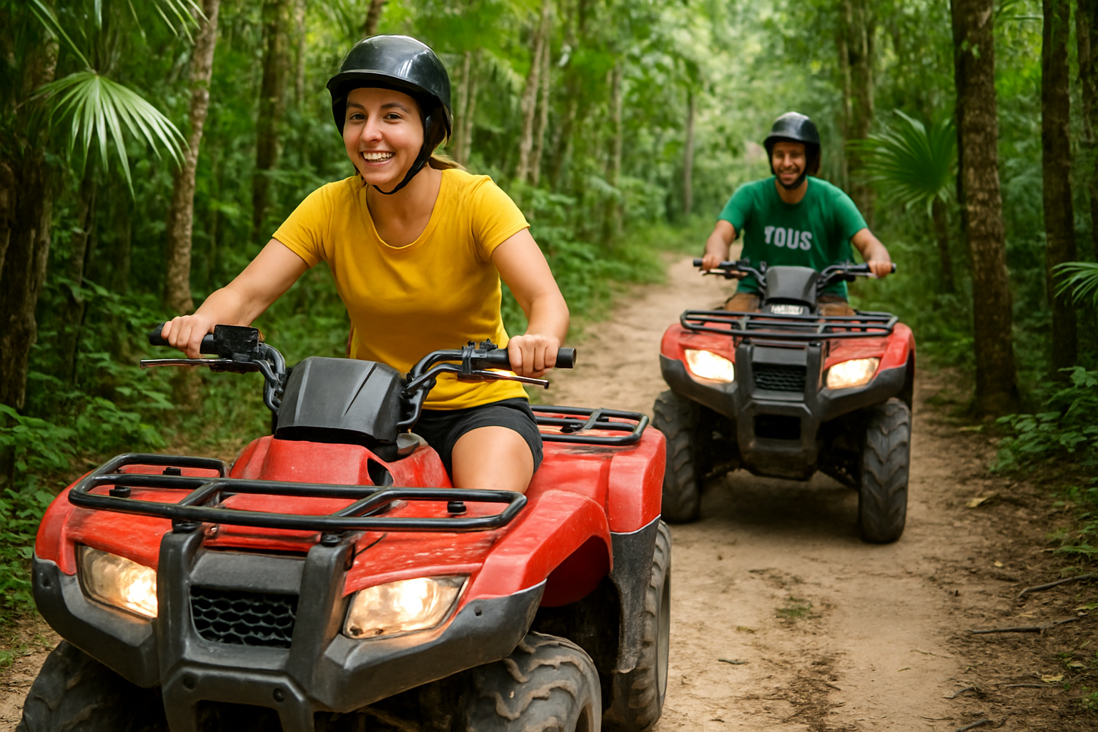 Tour privado en cuatrimoto por la selva de Mahahual