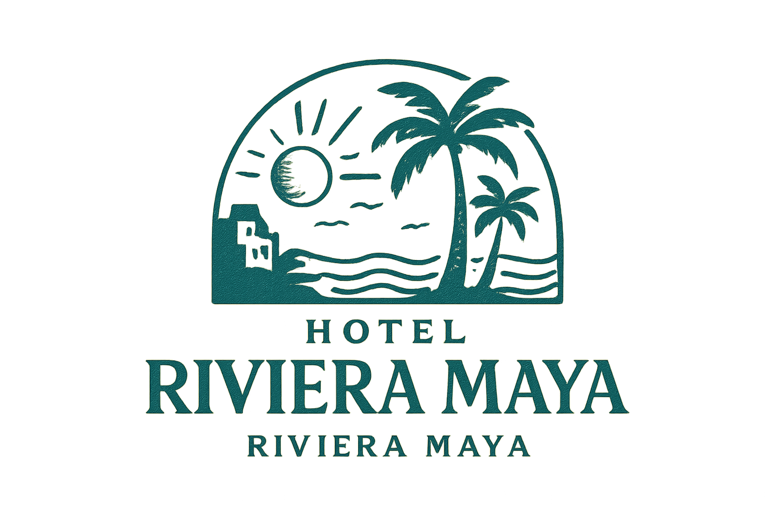 Logo de hotel en la Riviera Maya