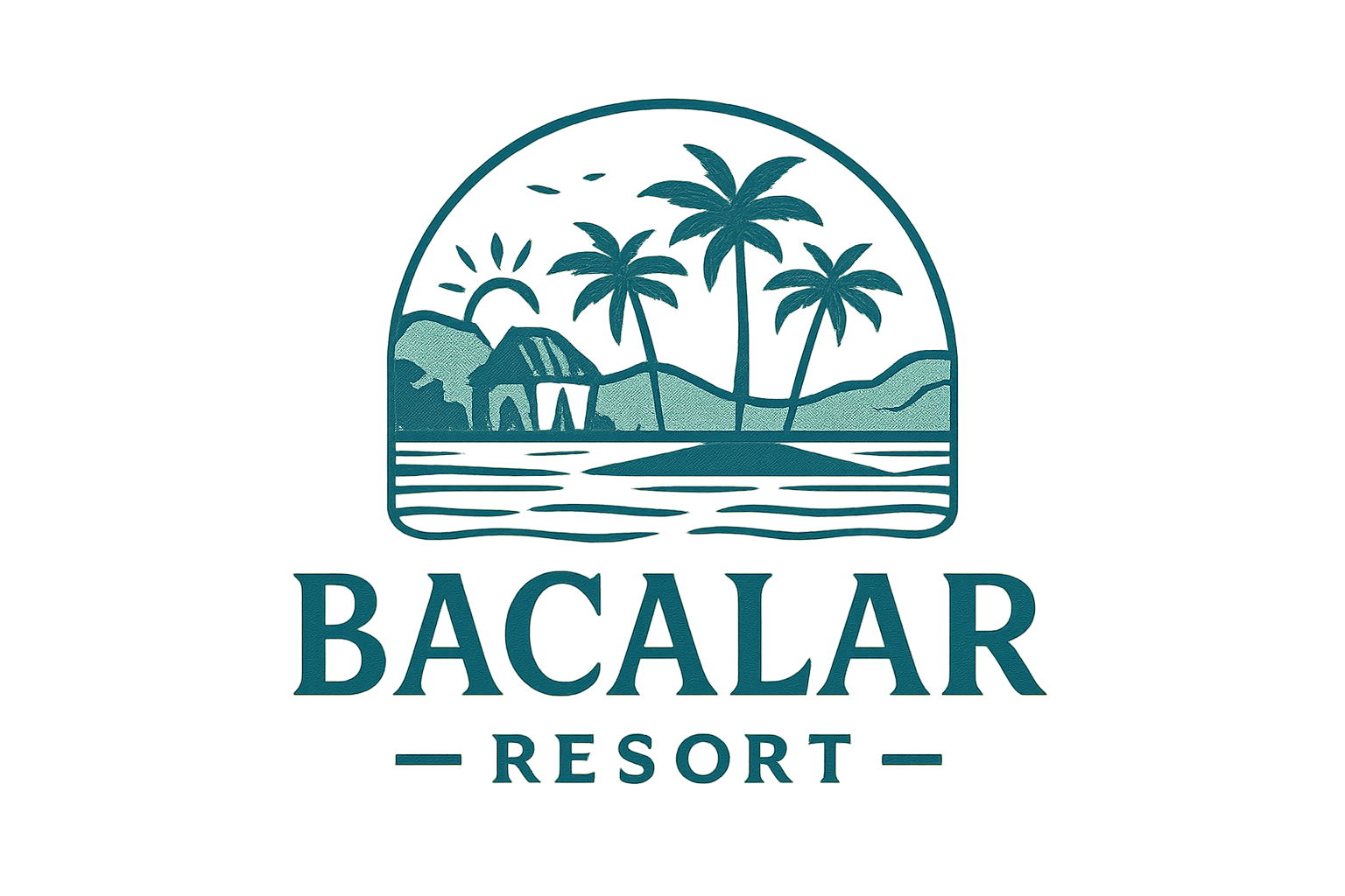 Logo de resort en Bacalar